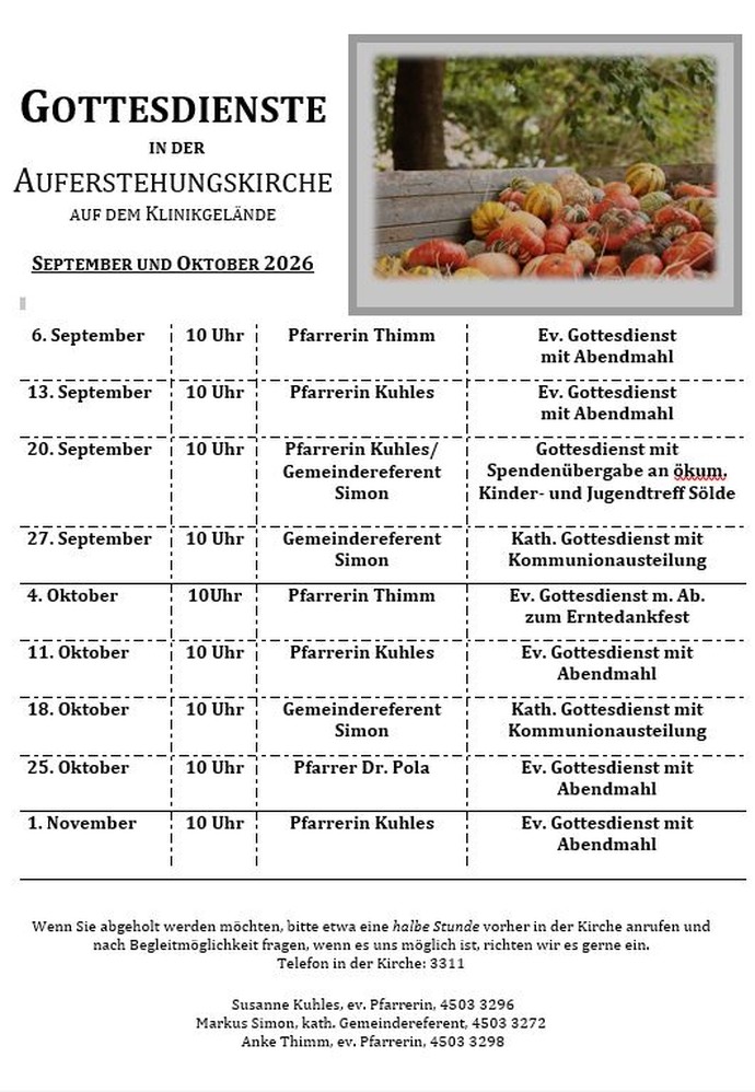 Gottesdienste