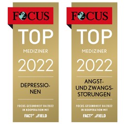 Fokus-Siegel Depressionsbehandlung und Angst-Zwangsstörungen 2022