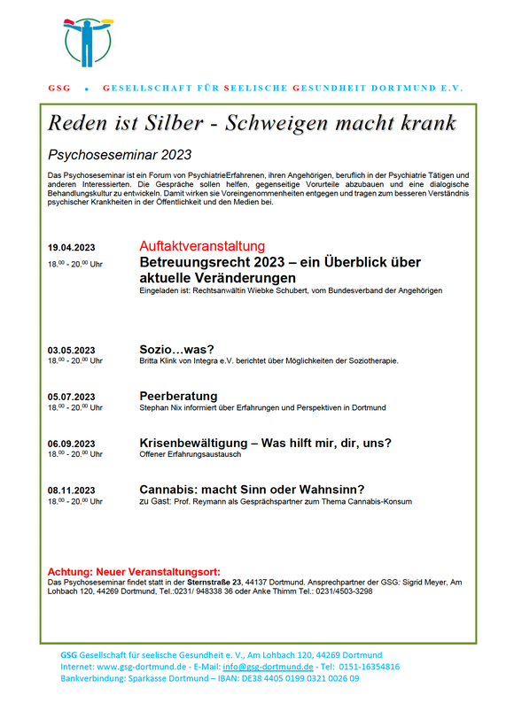Programm des Psychoseseminars