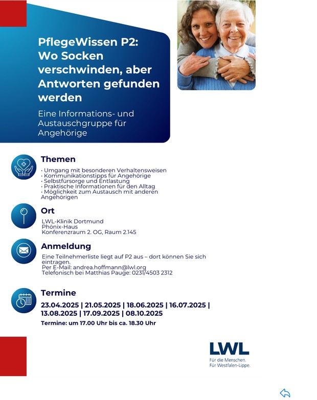 Programm der Angehörigengruppe Programm der Angehörigengruppe